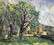 Paul Cezanne farms painting